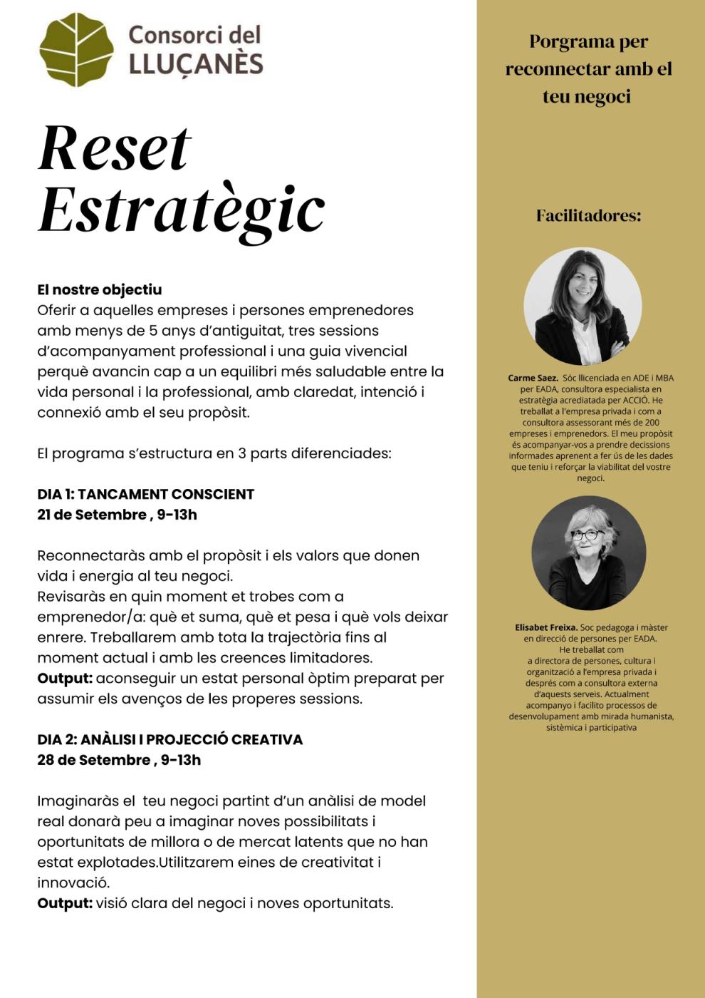 RESET ESTRATÈTIC PER A LES EMPRESES DEL TERRITORI